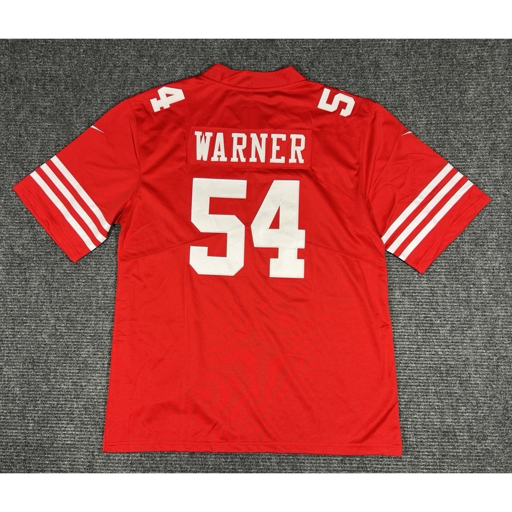 Nike On Field San Francisco 49ers Warner #54 Jersey XXXL Red NFL Football - Picture 6 of 6